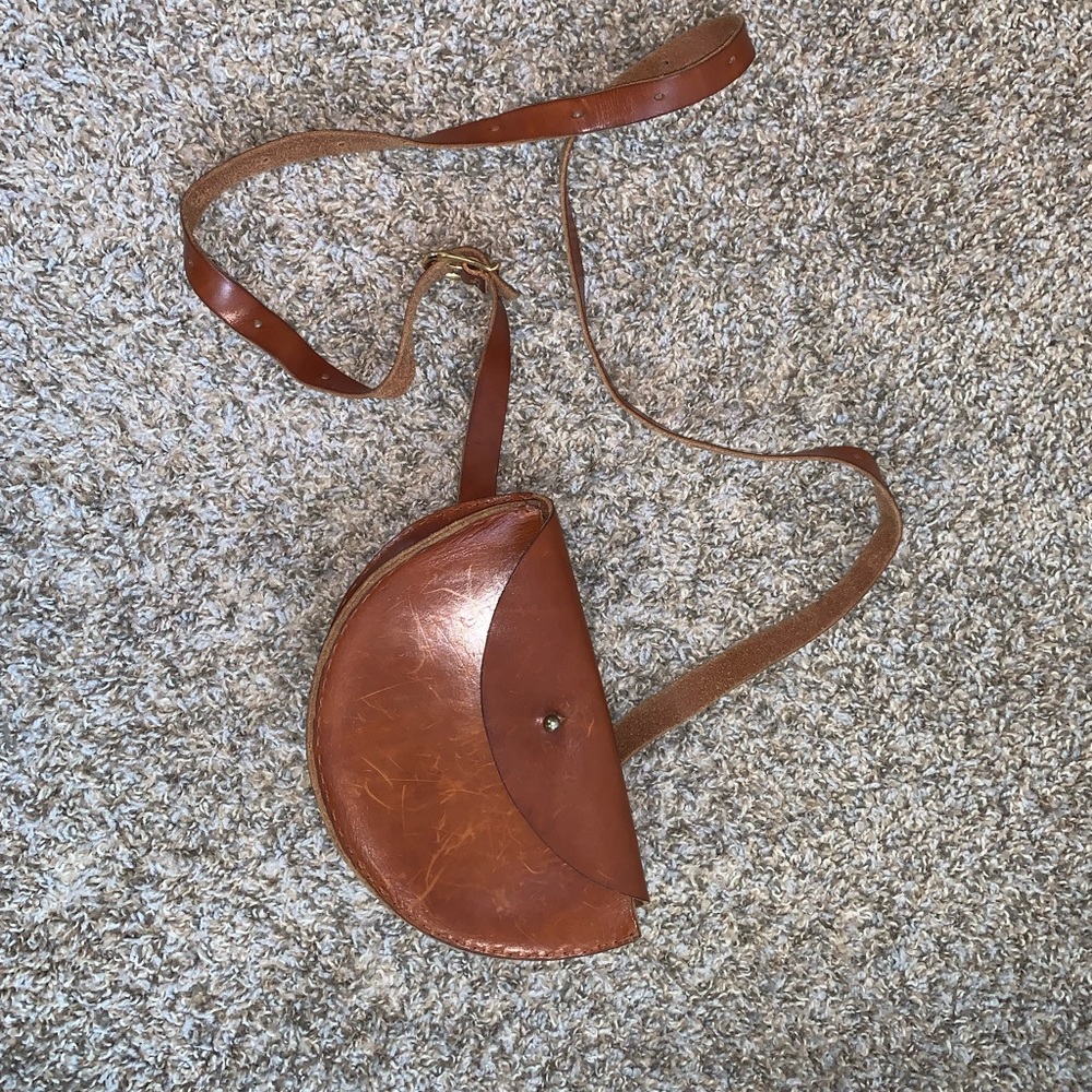 Genuine leather waist/crossbody bag